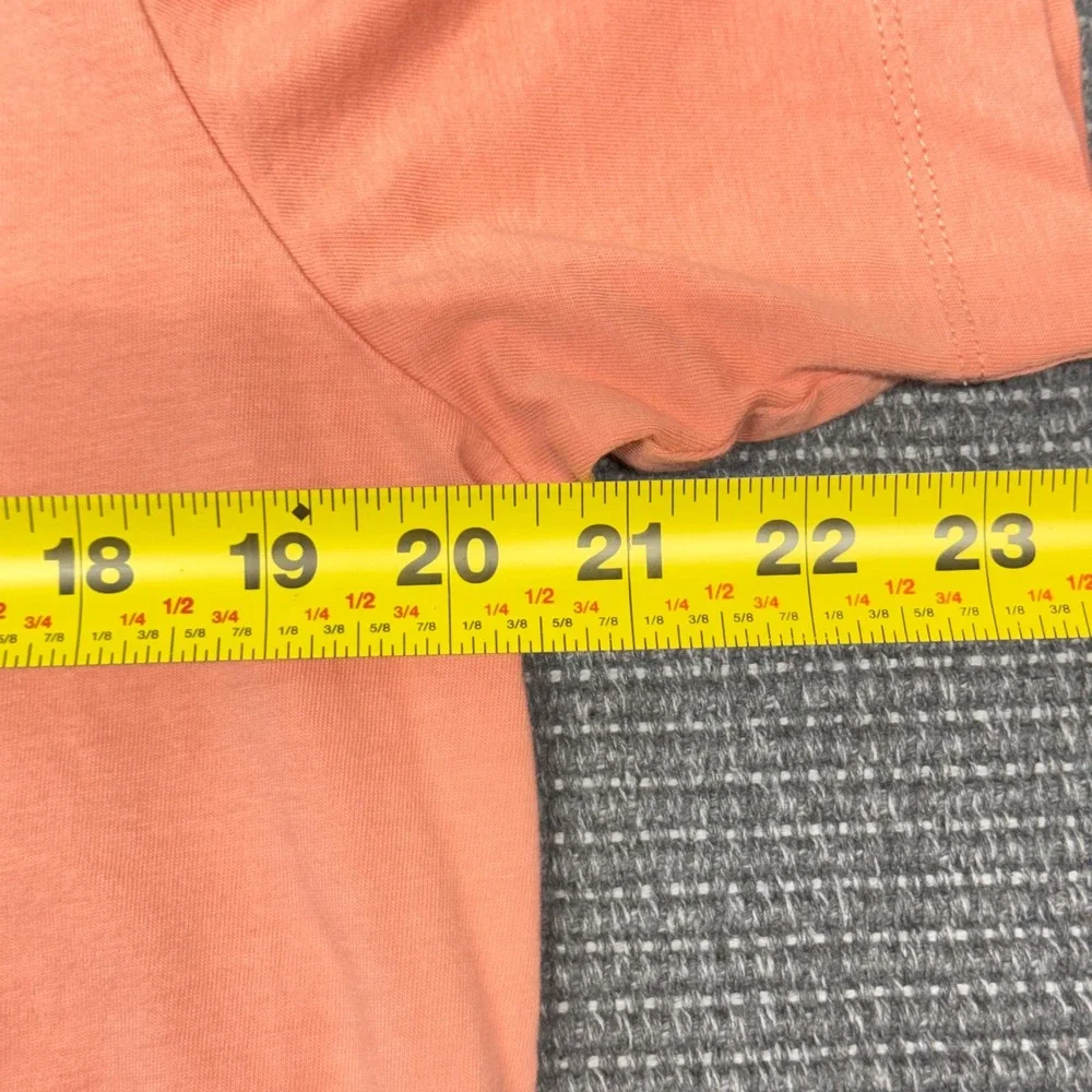 Nike Sportswear Men's Embroidered Futura Logo T-Shirt‎ Peach Orange Large AR4997